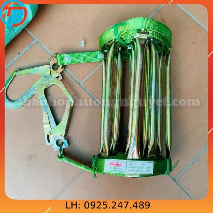 Thang dây thoát hiểm chống cháy , thang dây cứu sinh chiều dài 5m - cáp thép thái bình