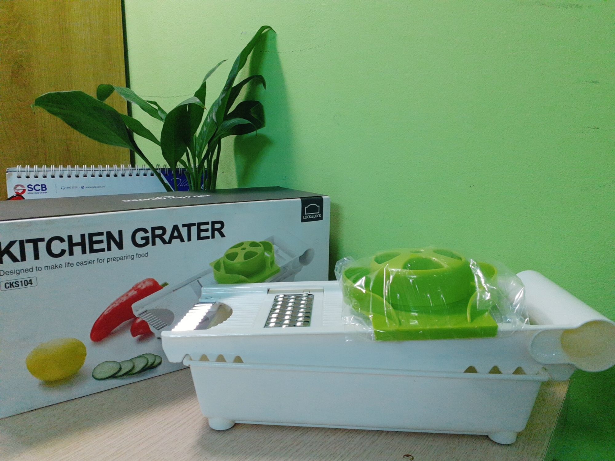 [HCM]Bộ Dụng Cụ Cắt Gọt Rau Củ 6in1 Lock&Lock Kitchen Grater CKS104