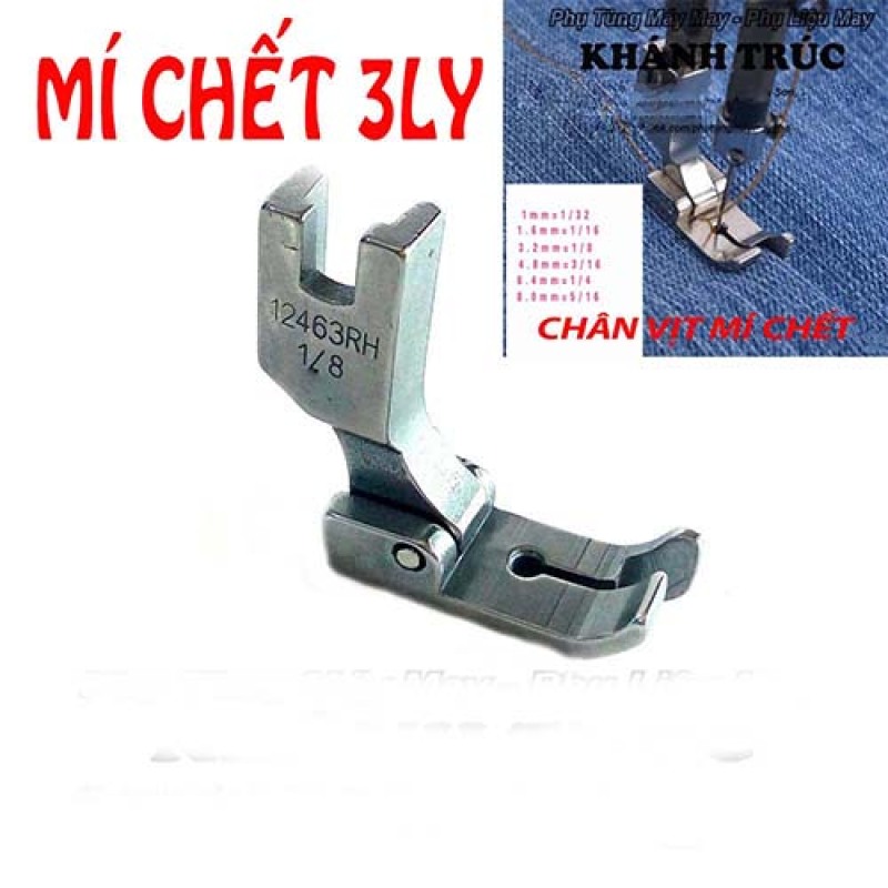 Chân vịt mí chết 3ly máy may công nghiệp 1kim