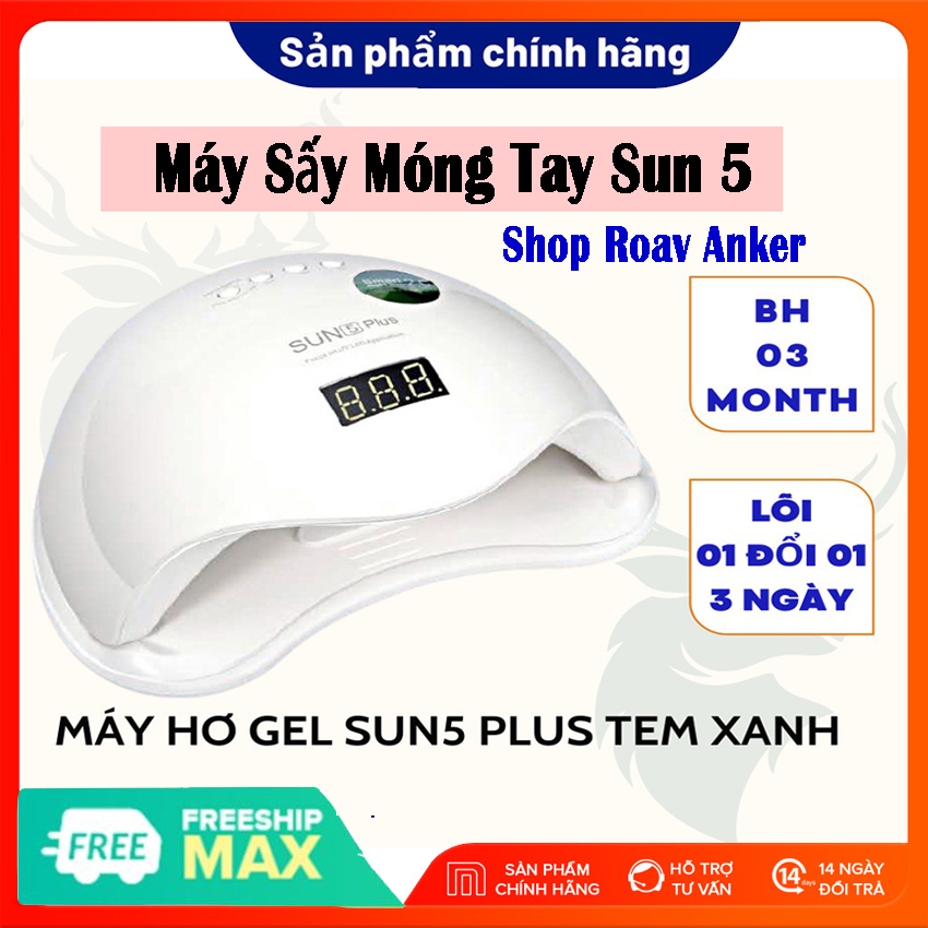 Máy sấy móng tay - đèn hong khô sơn móng tay - máy sấy nail sun 5 hơ móng 48w - máy hơ móng tay sun 5 - hàng cao cấp - kiểu dáng sang trọng hơ móng tay mini, máy sấy gel mini hơ cực nhanh khô chất lượng đảm bảo, bh 12 tháng