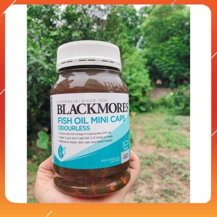 Dầu cá omega Blackmore úc 400 viên không mùi