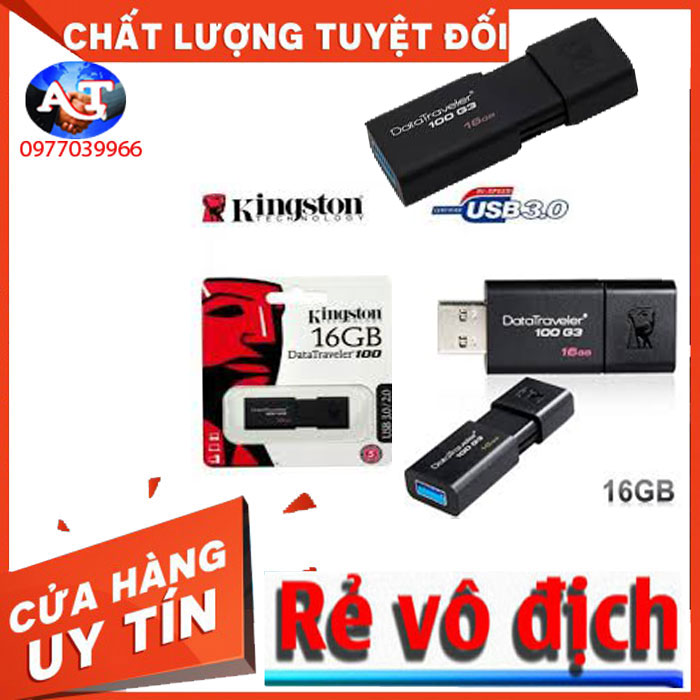[RẺ VO ĐINH] USB Kingston 16GB 3.0 DT100G3
