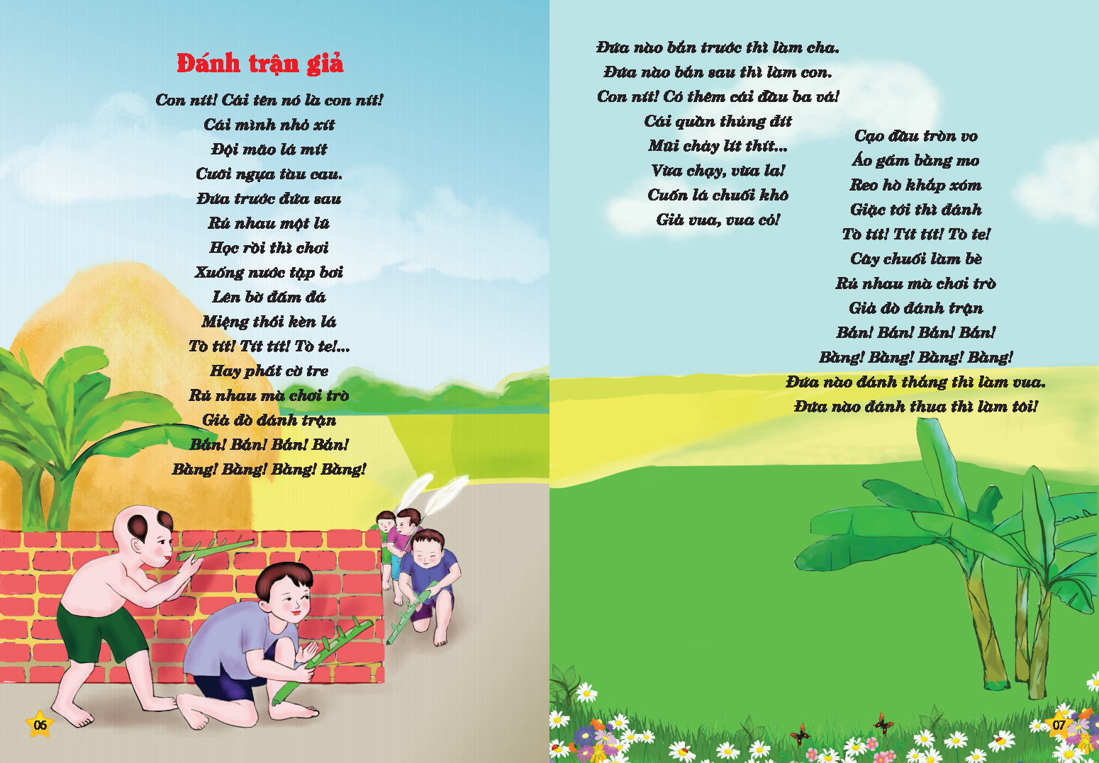 Sách - Đồng dao cho bé - Các trò chơi dân gian