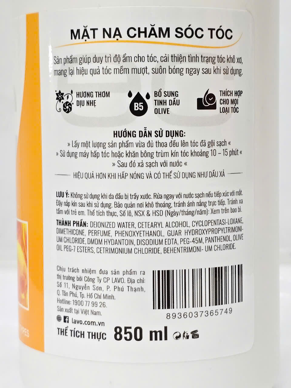 Hấp Dầu Ủ Tóc Suôn Mượt Spaline 850ml