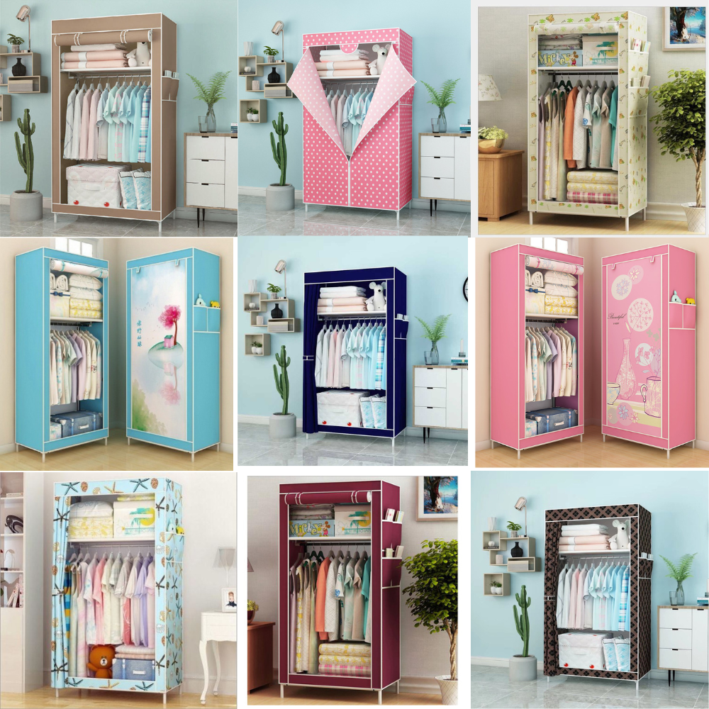 Tủ Quần Áo AldvFlexTủ quần áo vải tủ vải khung thép 3d 3 buồng 6 ngăn TUVAICAOCAPVN tủ lắp ráp đa năng tủ treo đựng quần áo vải sinh viên