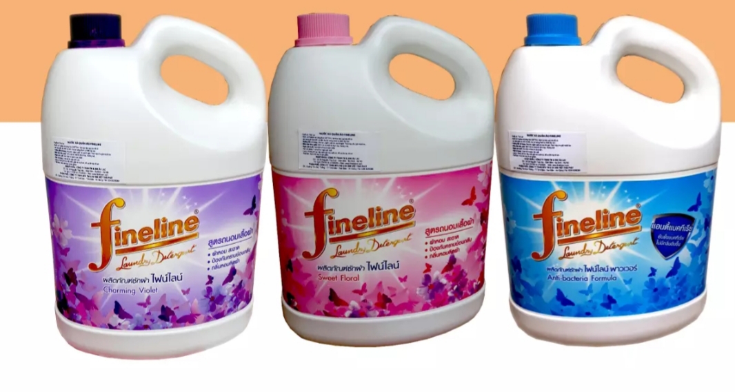 NƯỚC GIẶT FINELINE THÁI LAN TÍM-HỒNG-XANH - 3000ml