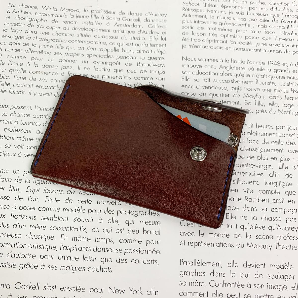 BAO ĐỰNG THẺ MINI - DA BÒ NHẬP KHẨU - ĐỒ DA THẬT THỦ CÔNG DTLEATHER DB276