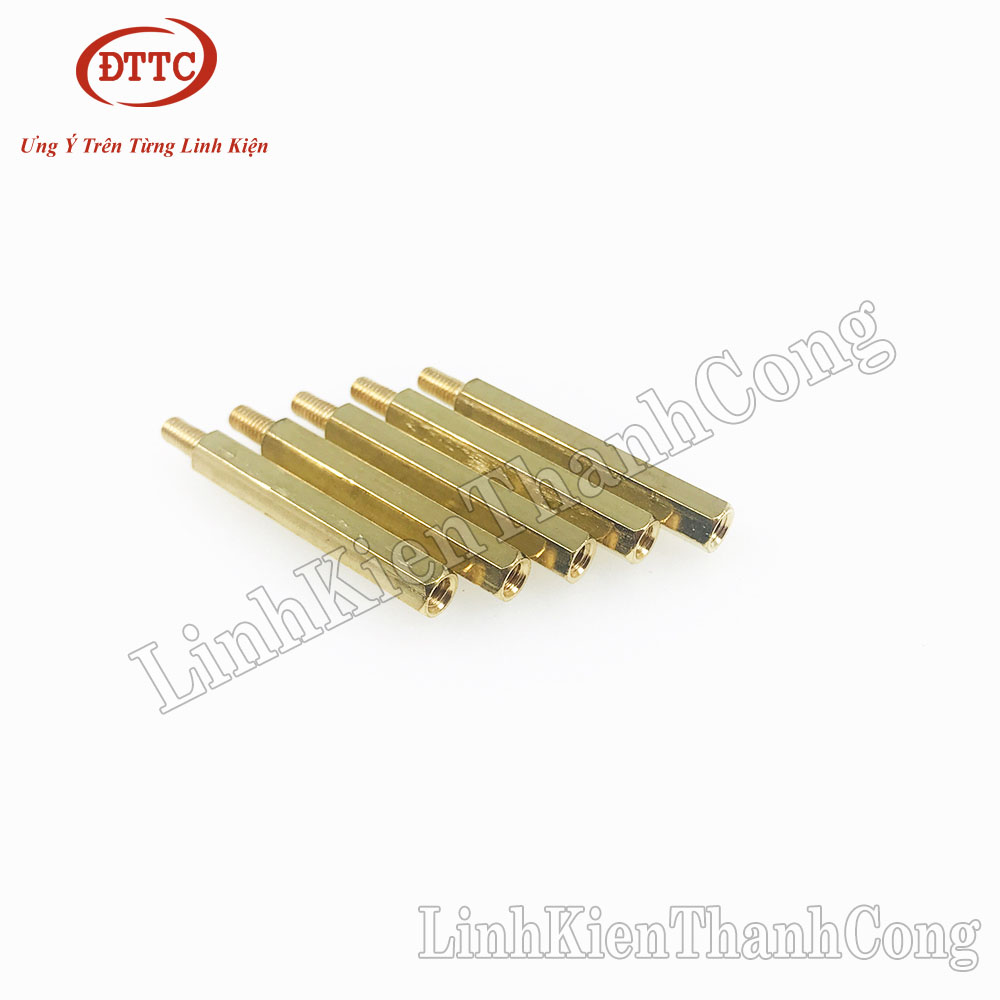 Cọc đồng m3 đực-cái 10+6mm, 15+6mm, 20+6mm, 25+6mm, 30+6mm, 35+6mm
