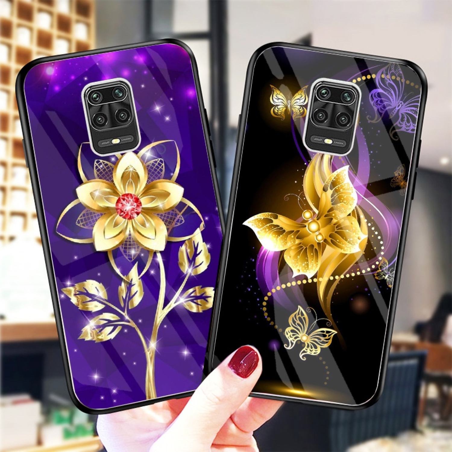 Ốp Lưng XIAOMI REDMI NOTE 9S, NOTE 9 , NOTE 9 PRO Ốp kính bóng cao cấp mới ƞhất