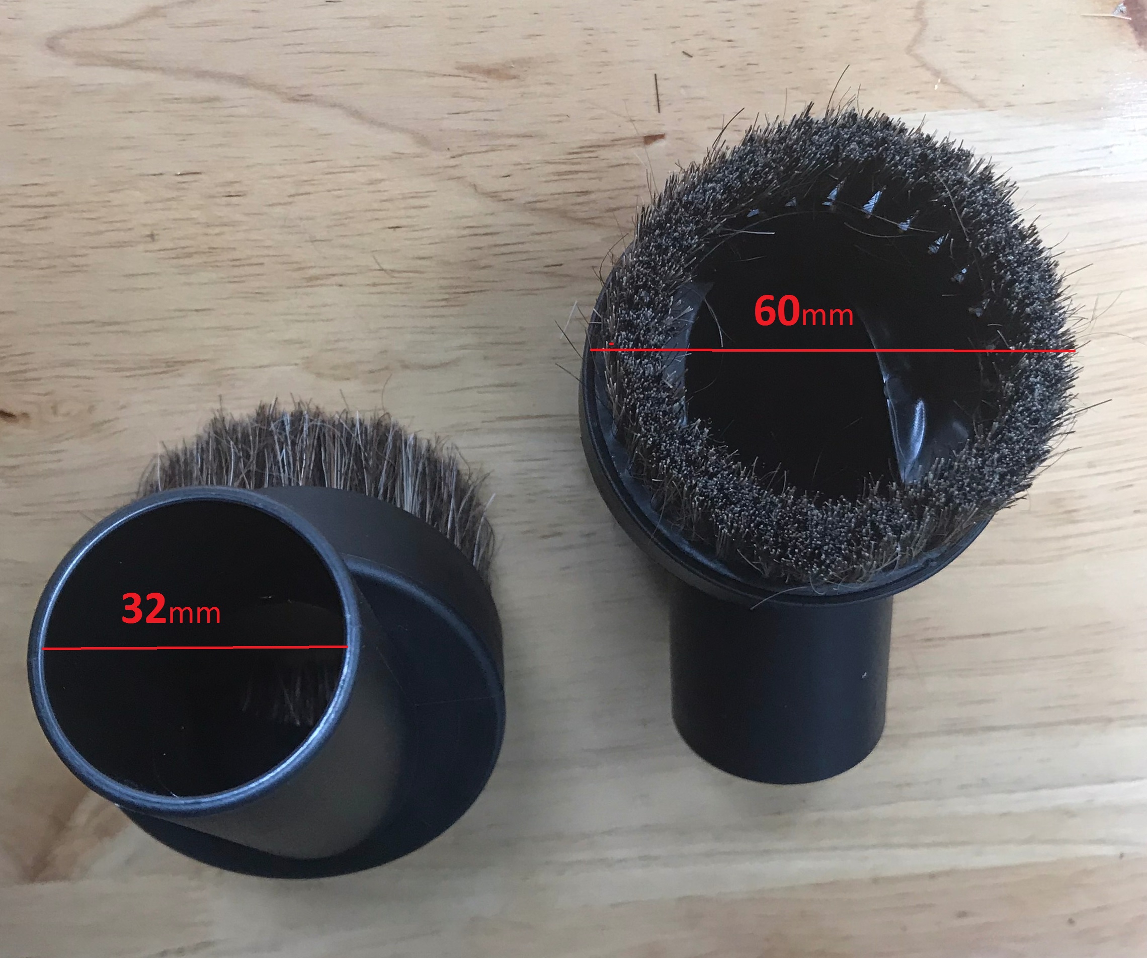 Đầu Bàn Chải Lông Ngựa dùng Cho Máy Hút Bụi Phi 32mm