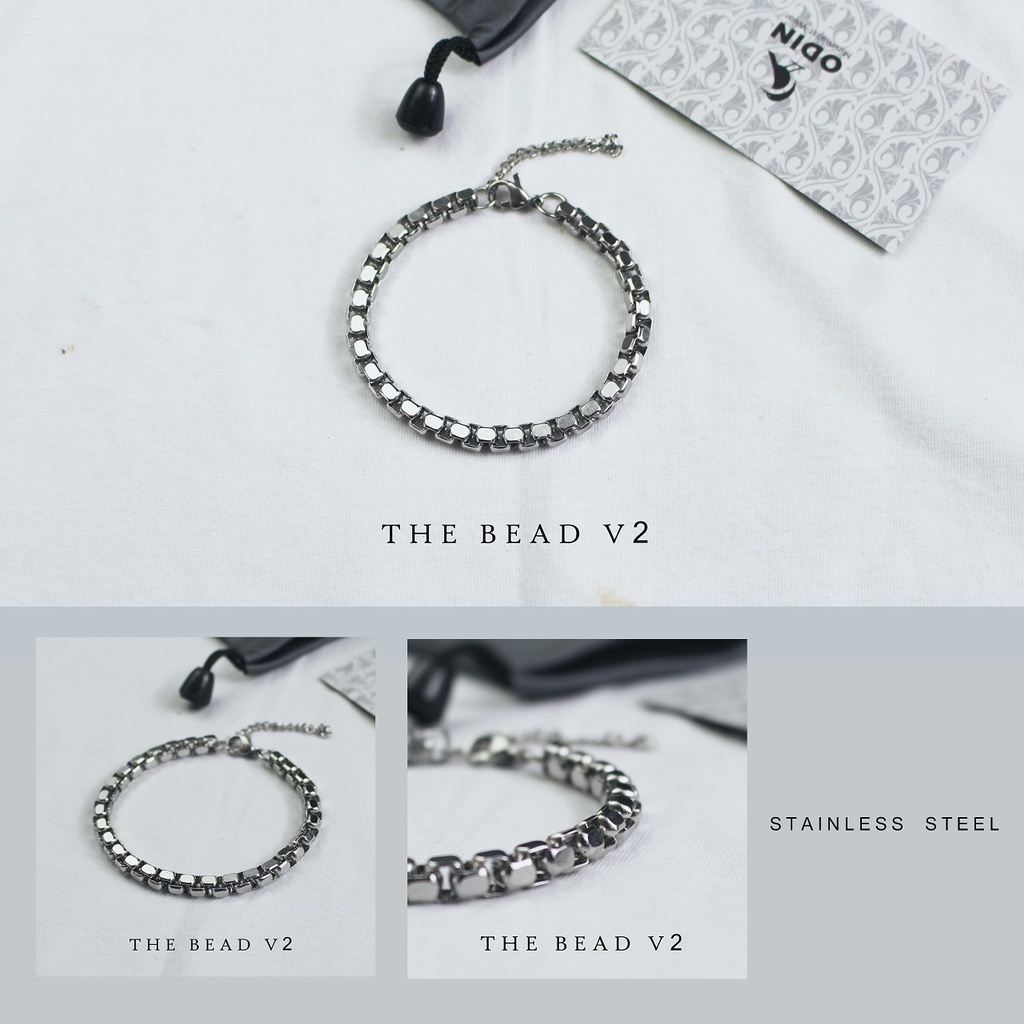 Vòng tay hạt Bead Bracelet V2 - Thép titanium không gỉ - ODIN