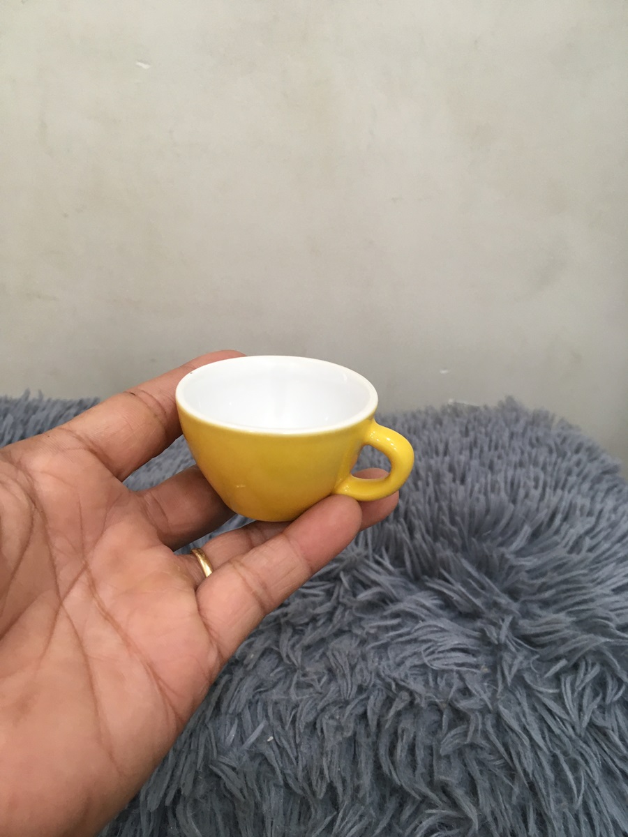 Tea Cup with Handle 5X3.5 cm - Cuong Phat Ceramics - High Quality Vietnamese Product