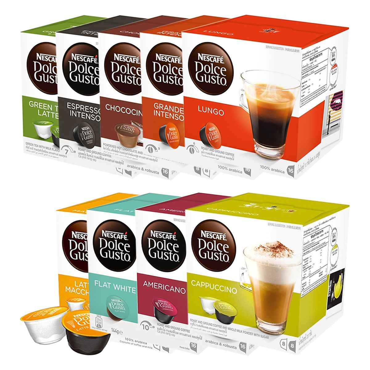 Mix 10 Viên Nén Cà Phê NESCAFÉ Dolce Gusto