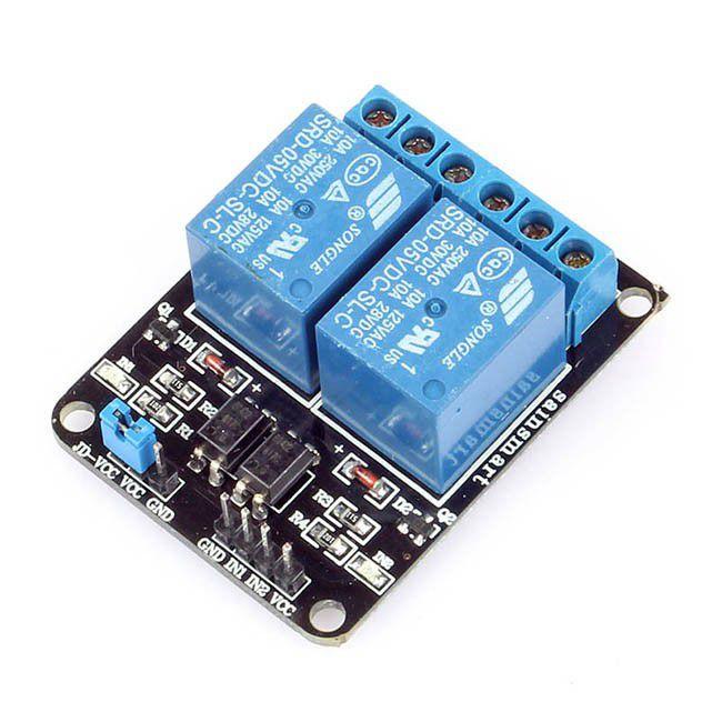 Relay 2 kênh 5V Có opto cách ly
