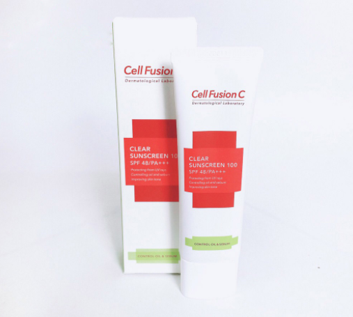 Chống Nắng Da Dầu Céll Fùsion C Clear Sunscreen 100 50ml (xanh)