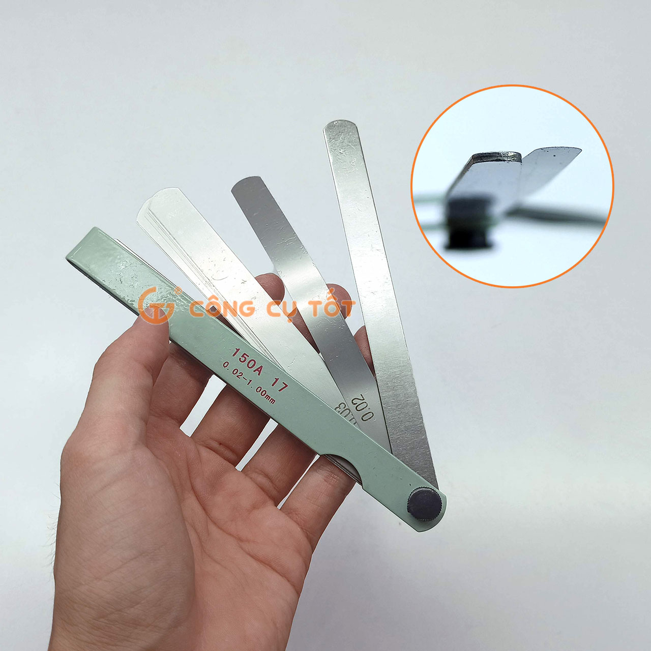 Thước căn lá - thước đo khe hở 17 lá 0.02-1mm