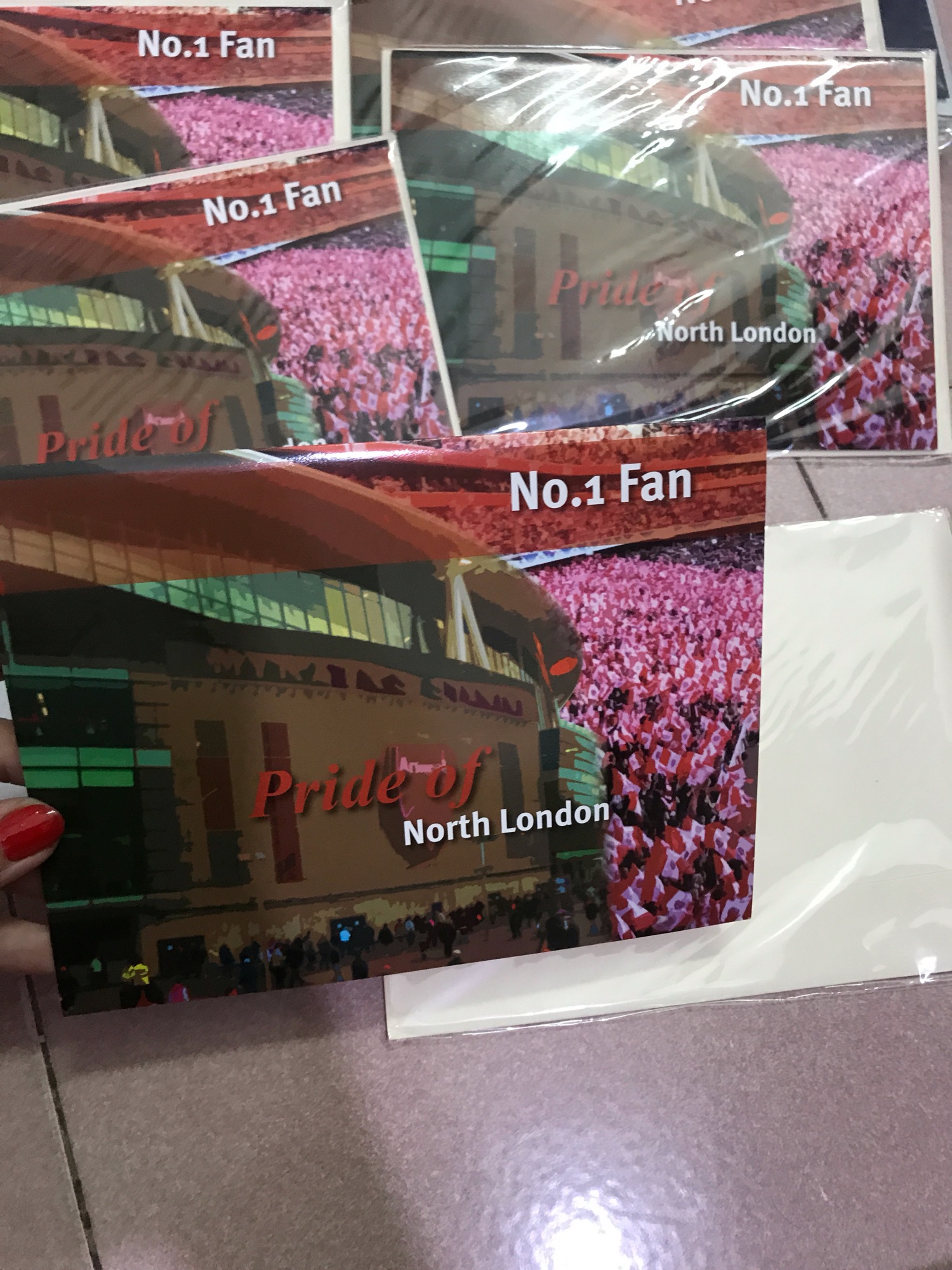 Sân Bóng  Arsenal - Stadium - Thiệp 3D ( mở 90 độ )