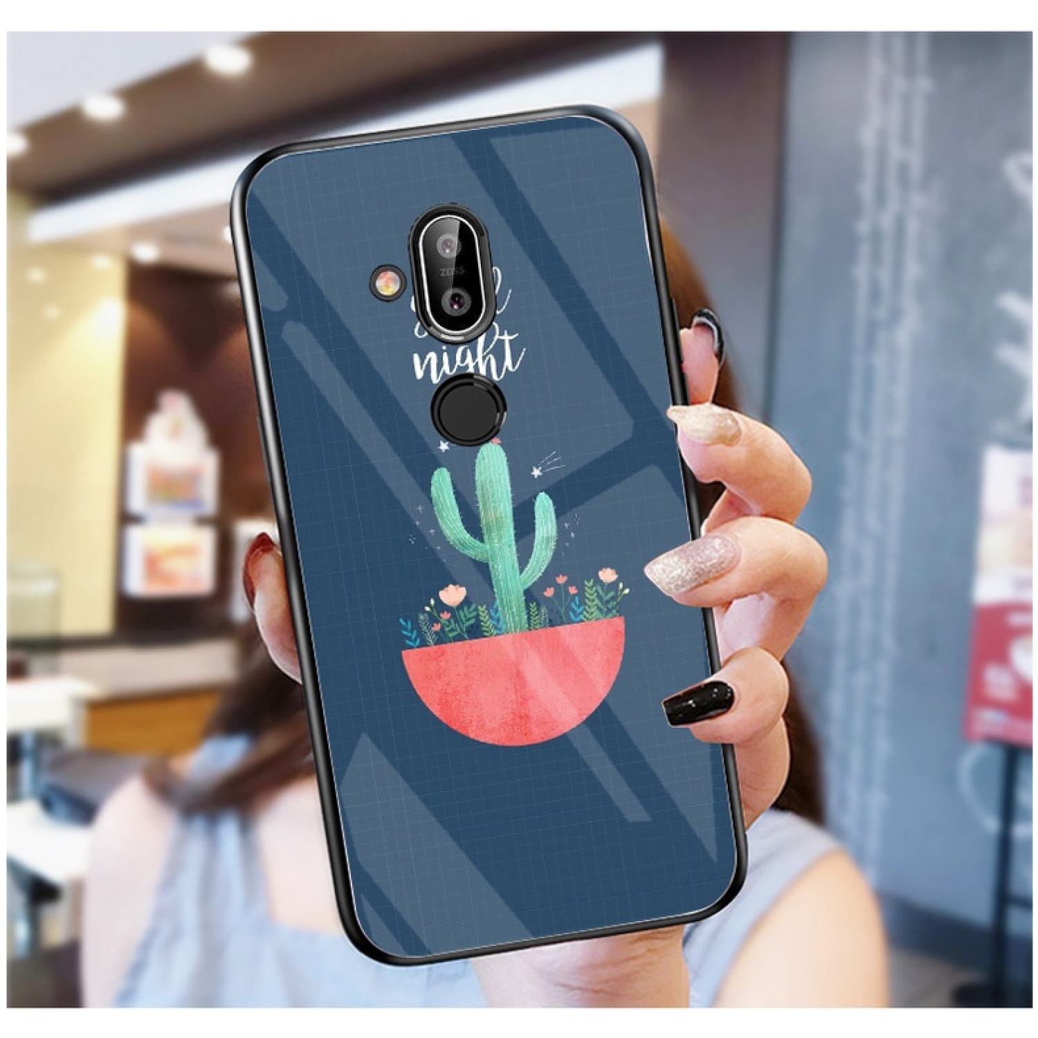 Ốp Lưng NOKIA 8.1 Ốp kính bóng cao cấp mới ƞhất