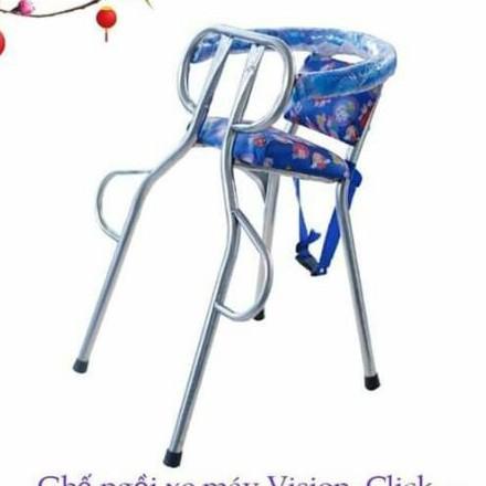 Ghế ngồi inox xe máy cho bé (XE GA, XE SỐ)