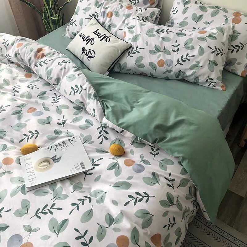 Trọn Bộ 4 Món Cotton Poly Nhập Mẫu VƯỜN CAM
