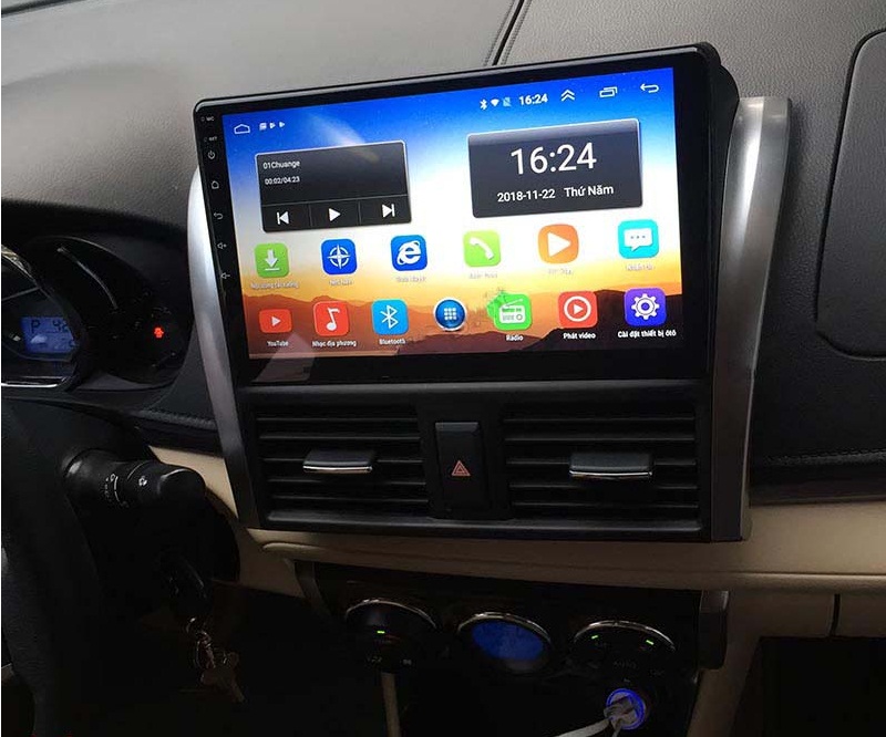 [Hỗ Trợ Lắp Đặt] SHOP UY TÍN 166 ! Màn hình android chạy hệ điều hành 10. màn hình kết nối wifi cho xe TOYOTA VIOS 2015 - 2018 với nhiều tính năng tiện lợi, GIÁ CỰC SỐC, Màn hình xe hơi, đồ chơi ô tô cao cấp