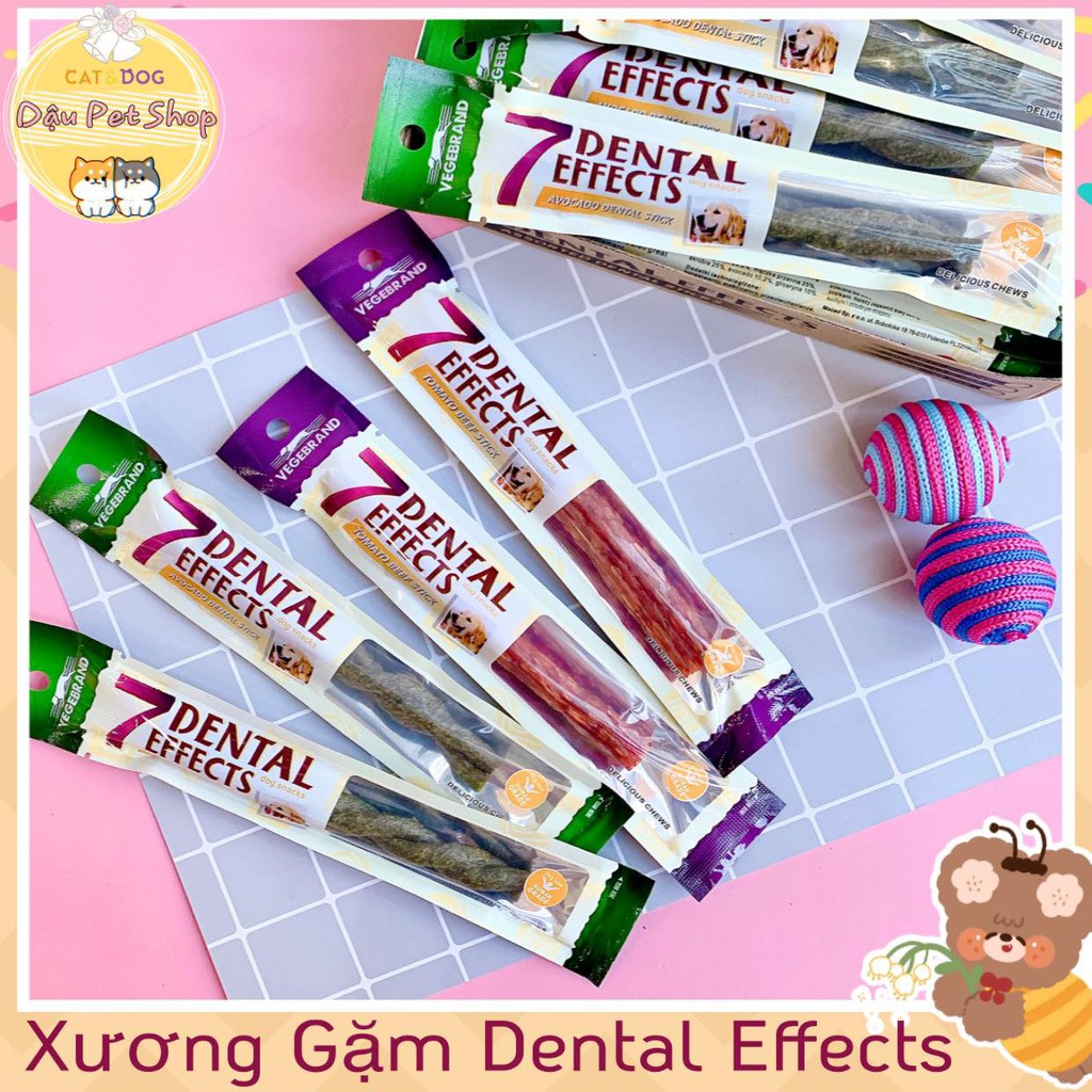 [HCM]Xương Gặm 7 Dental Effect Sạch Răng Thơm Miệng Cho Chó