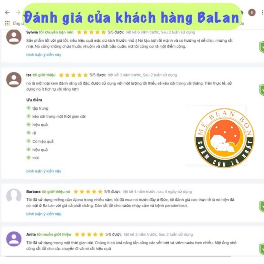 Kem Đánh Răng Y Tế Ajona, 25 ml của Đức