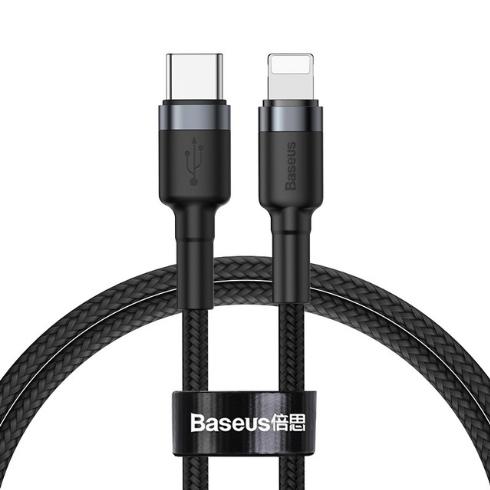 [BẢO HÀNH 12 THÁNG] Cáp sạc nhanh và truyền dữ liệu tốc độ cao Type C - Lightning Baseus (CATKLF) cho iPhone (18W PD Cáp bọc chống gãy đứt)