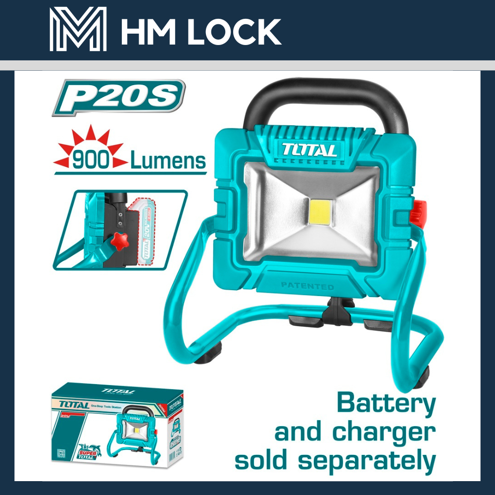 Đèn di động dùng pin 20v total - hàng chính hãng - twli2025 - hm lock