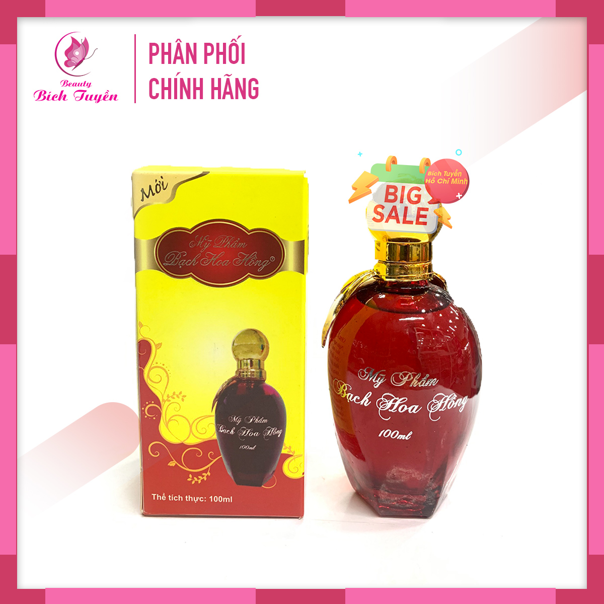 Serum Tái Tạo Mụn Nám Bạch Hoa Hong Cao Cấp 100ml