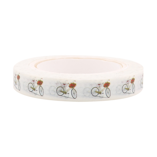 [HCM]Băng Keo Giấy Trang Trí Washi Tape - Bicycle