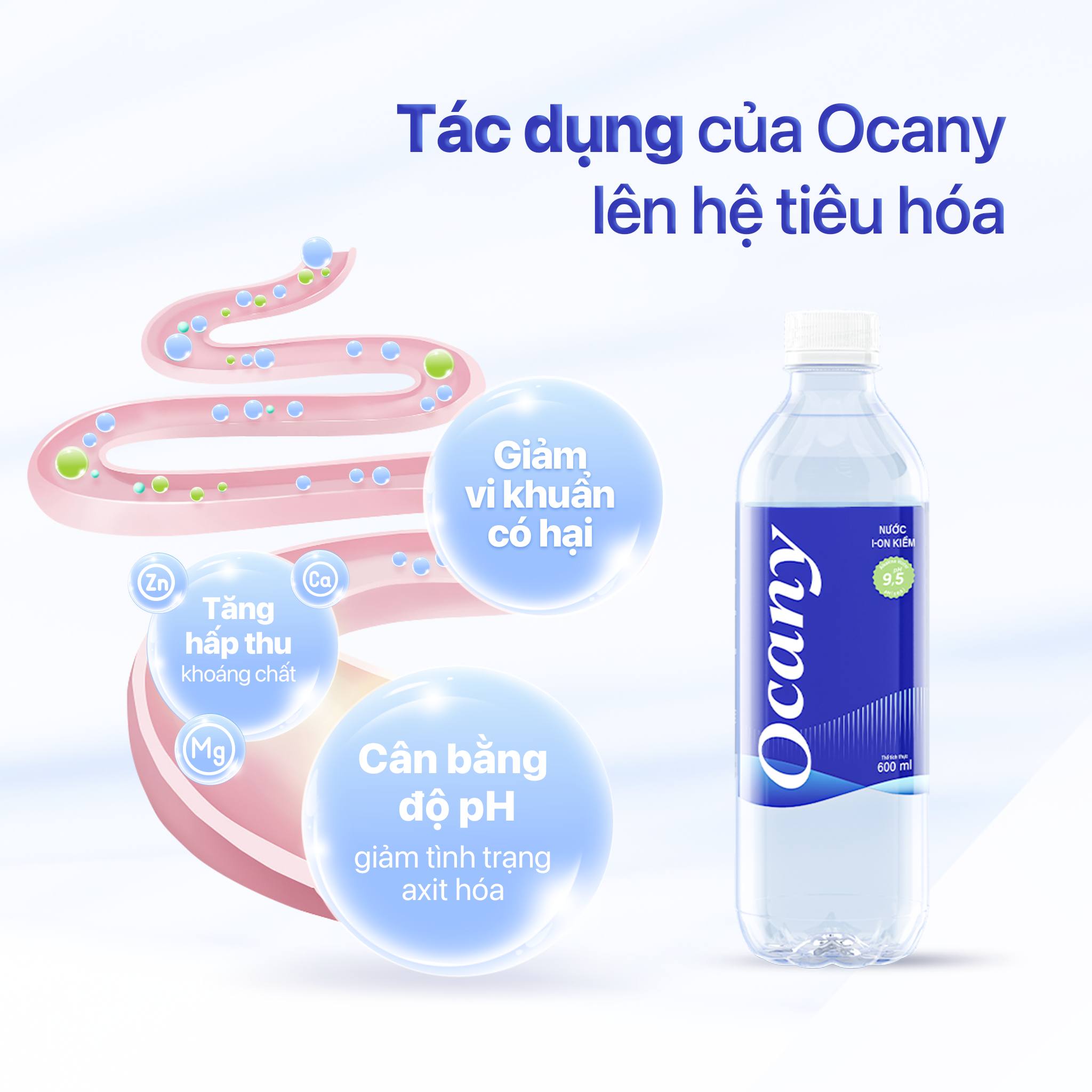 Ocany alkaline ionized drinking water 350ml bottle