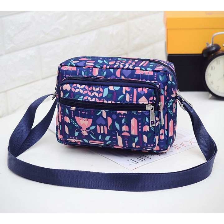 Túi vải đeo vai họa tiết trẻ trung