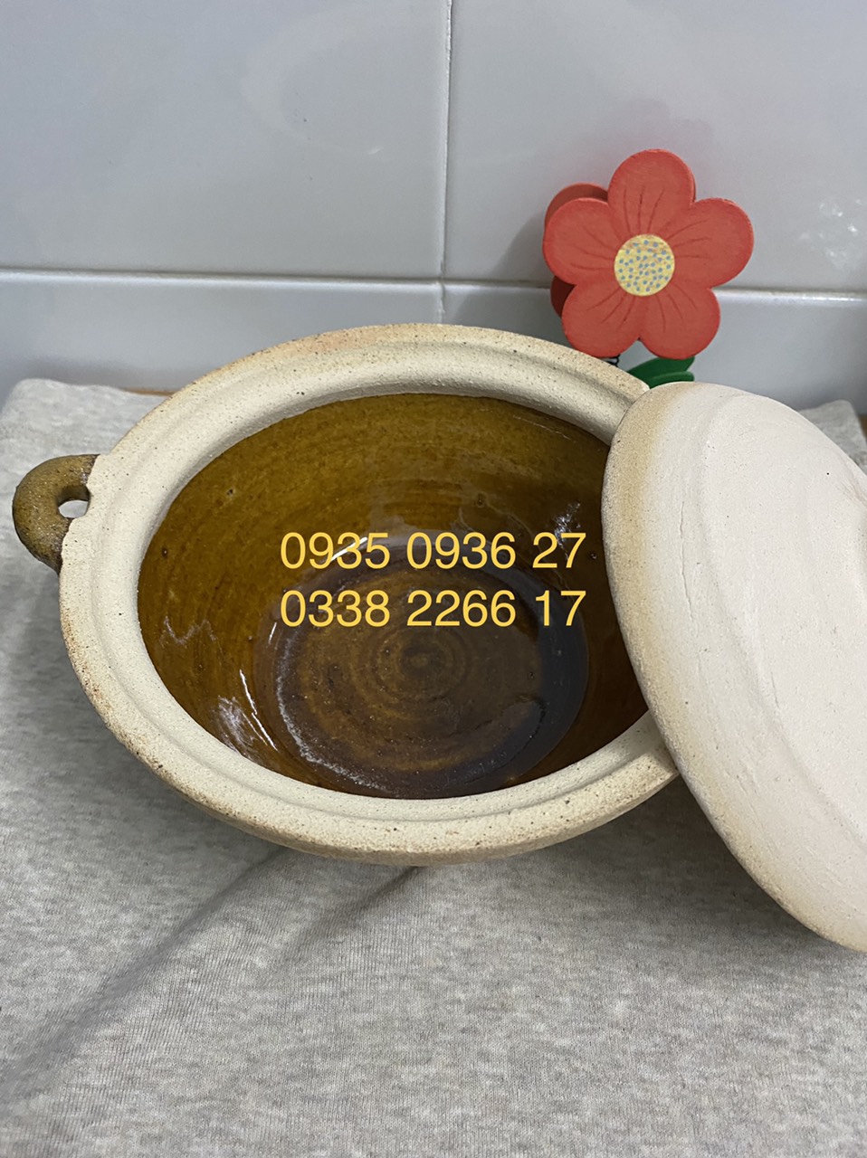 278.  Nồi tráng men đất cát trắng Phú Yên