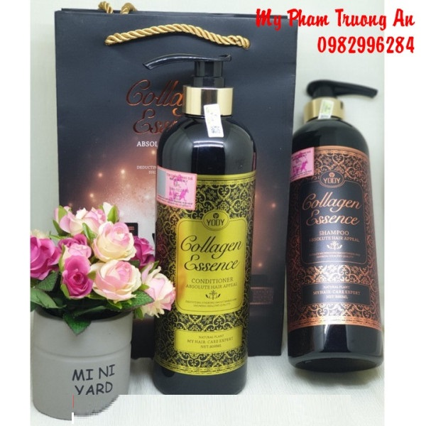 DẦU GỘI CẶP COLALGEN ESSENCE YODY PHỤC HỒI VÀ KÍCH THÍCH MỌC TÓC 800ML X 2
