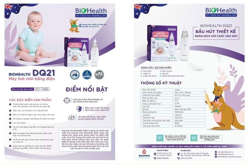 Máy hút mũi BioHealth DQ21