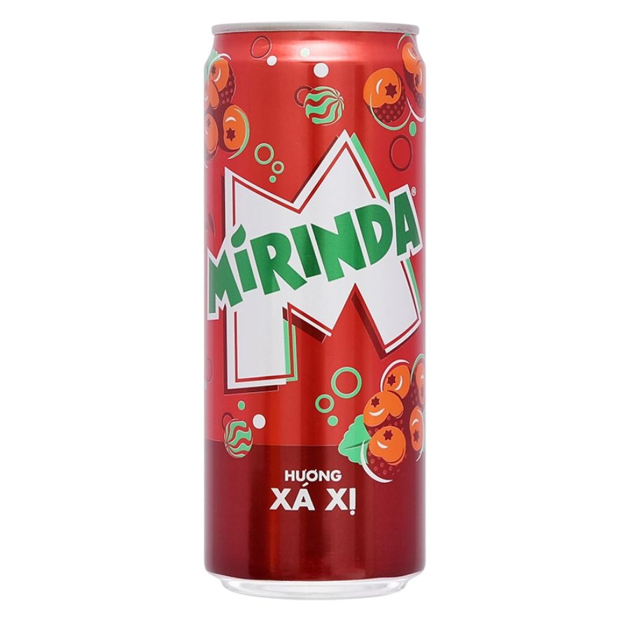 Nước ngọt có ga MIRINDA xá xị lon 320ml