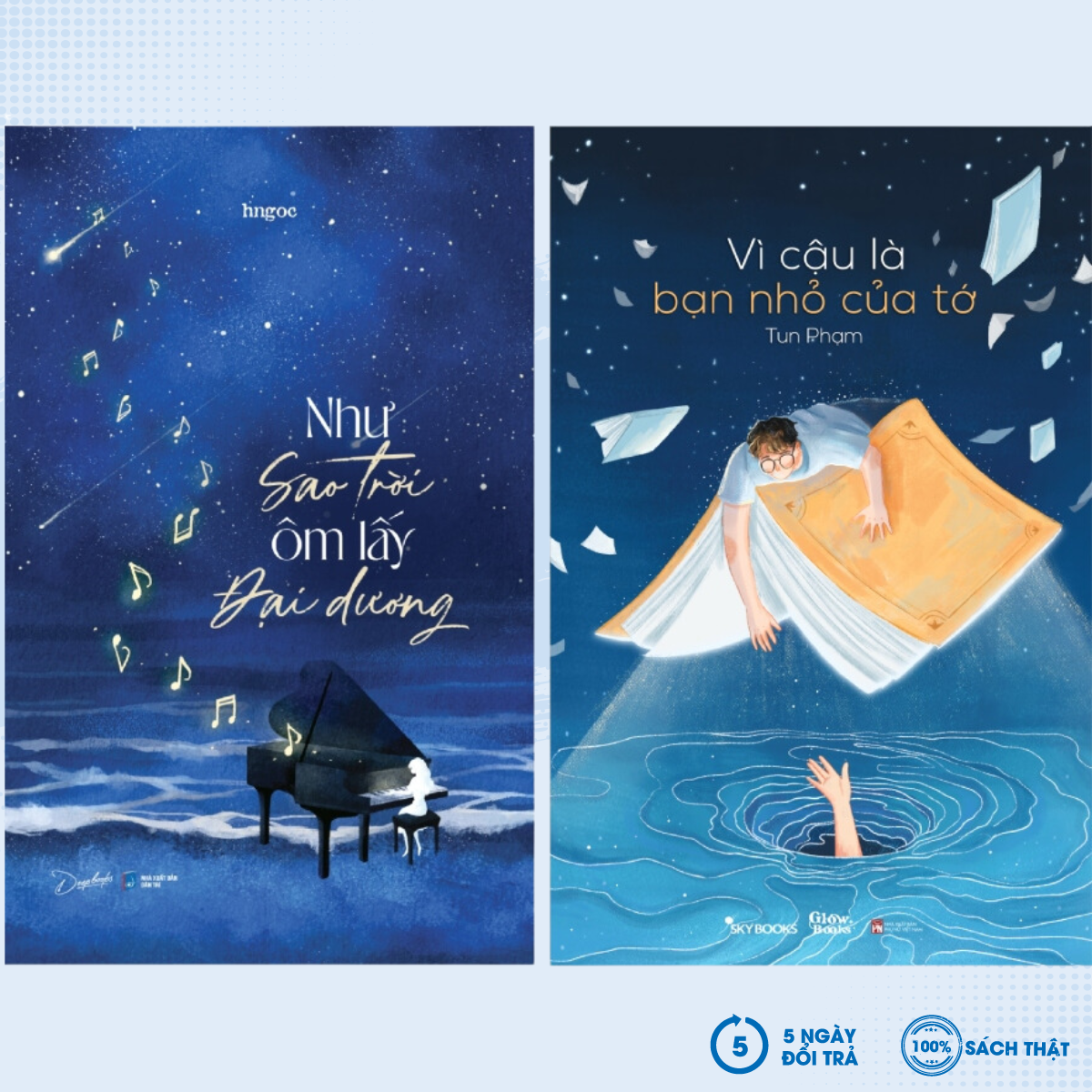 Sách - combo như sao trời ôm lấy đại dương + vì cậu là bạn nhỏ của tớ - az - newshop