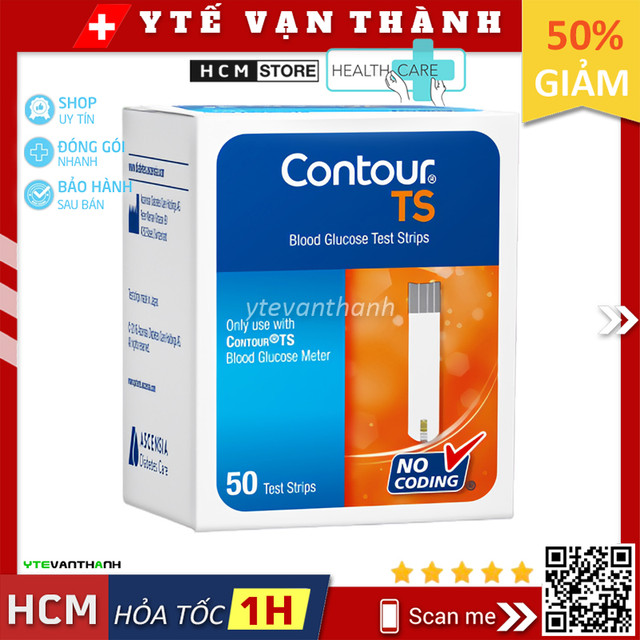 Que Thử Đường Huyết- Contour TS, Date Xa -VT0057  Y Tế Vạn Thành