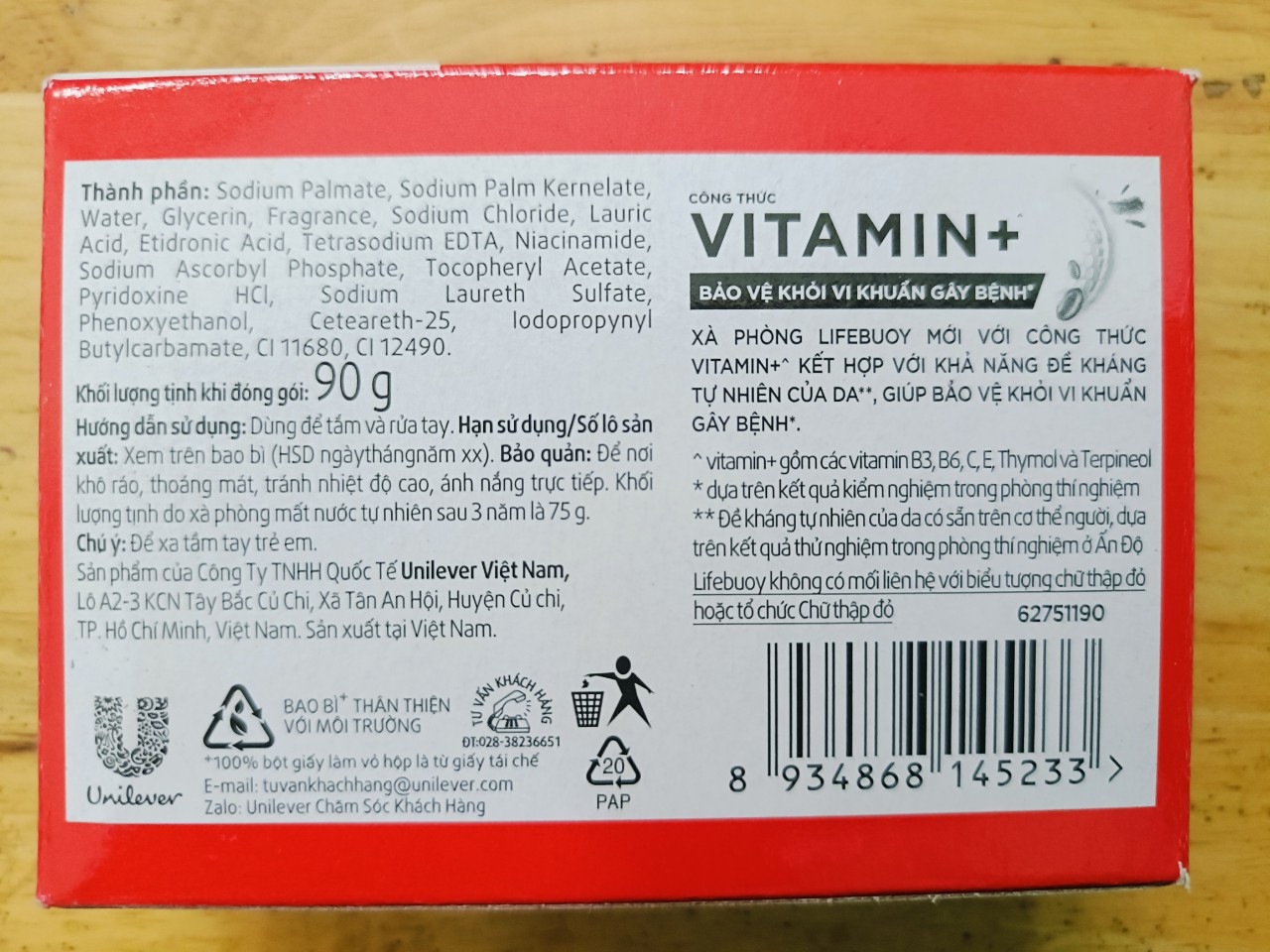 Lifebuoy xà phòng cục 90g - BACH HOA HV