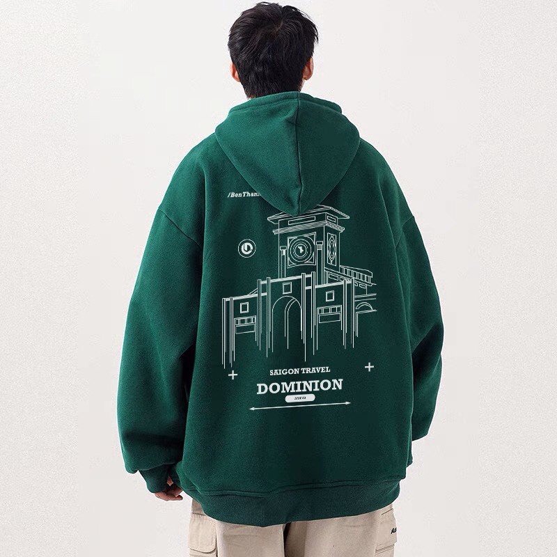 Áo hoodie thu đông nam nữ chợ bến thành unisex