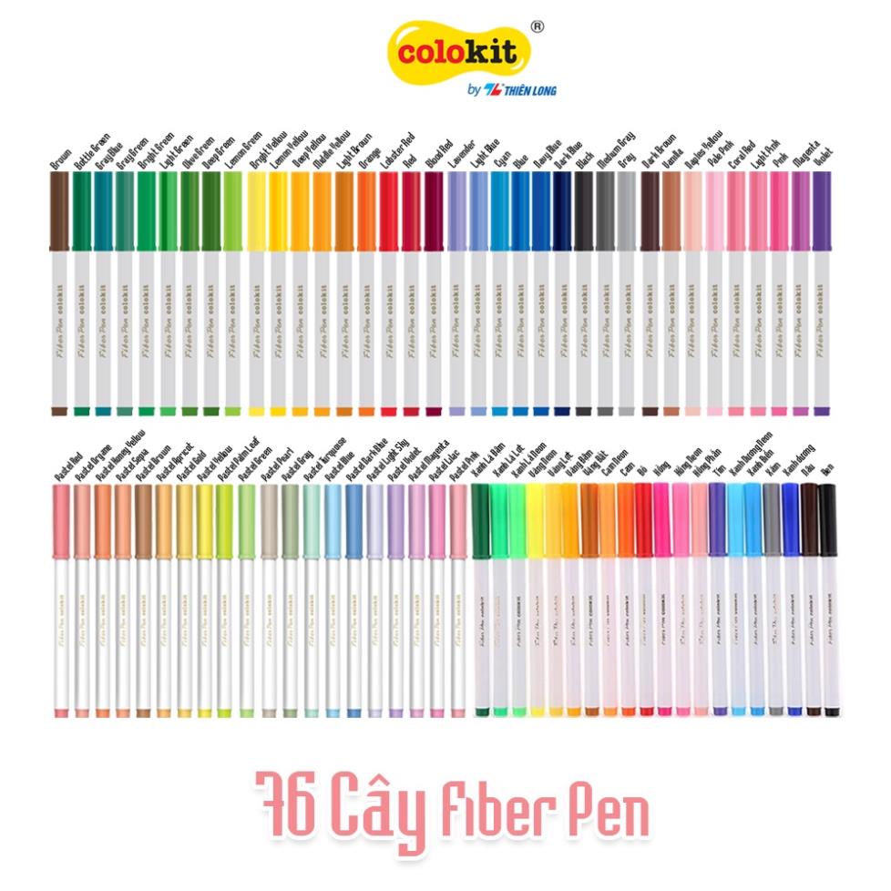 Bút lông màu Fiber Pen Thiên Long Colokit - Có thể rửa được