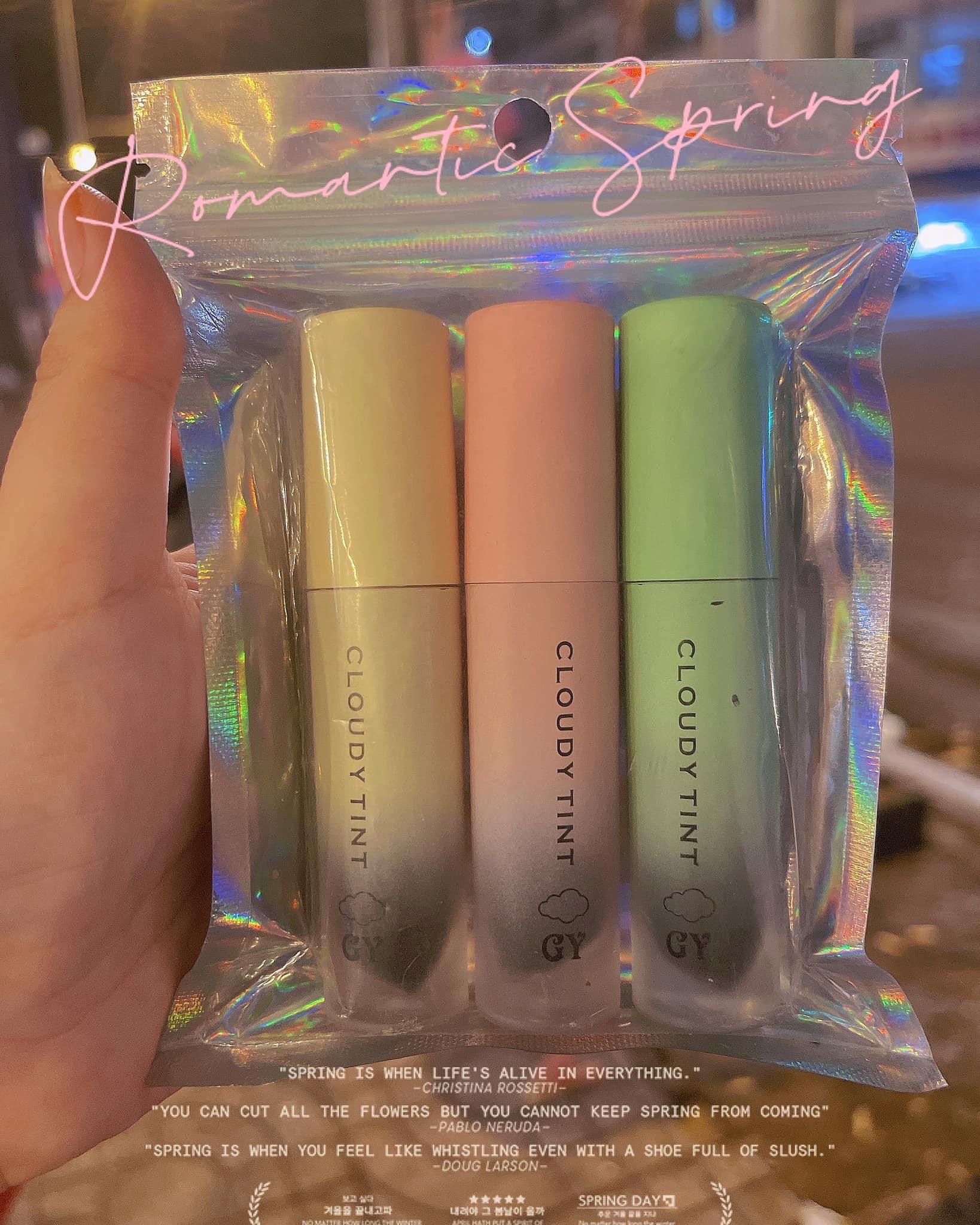 [HCM]SET 3 SON TINT GY TRẦN (TẶNG KÈM MASK MÔI)