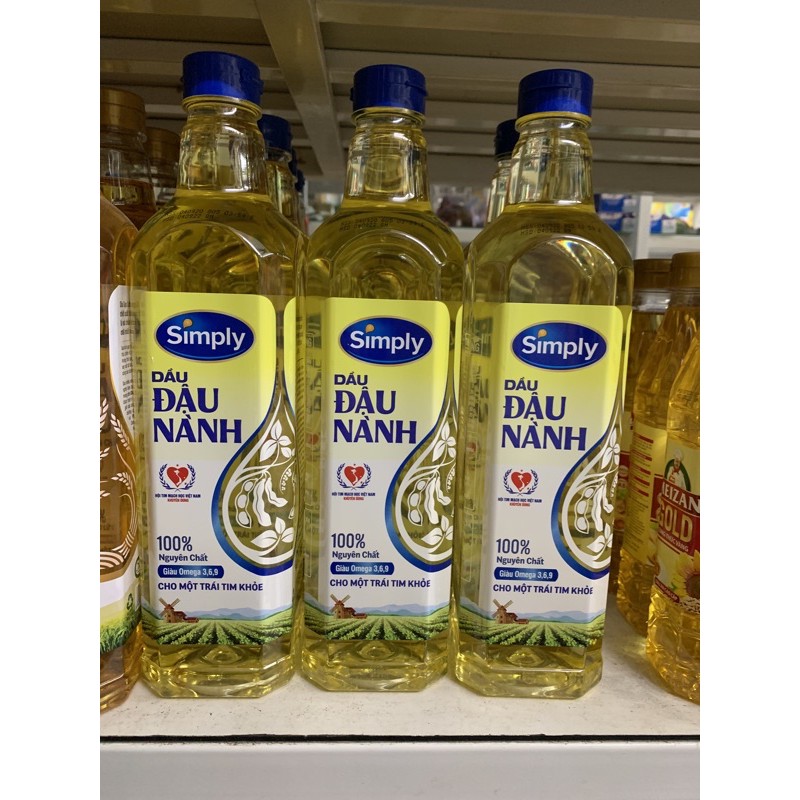 Dầu Đậu Nành Simply 1lít / Date Luôn Mới