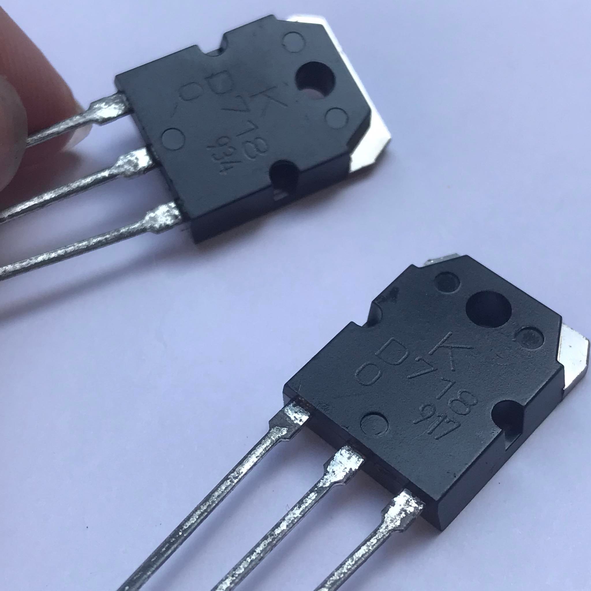 Transistor ( sò) B688 lưng đồng,KEC (hàng mới) và D718 lưng đồng,KEC (hàng mới, hàng tháo máy như mới) 2con NT4