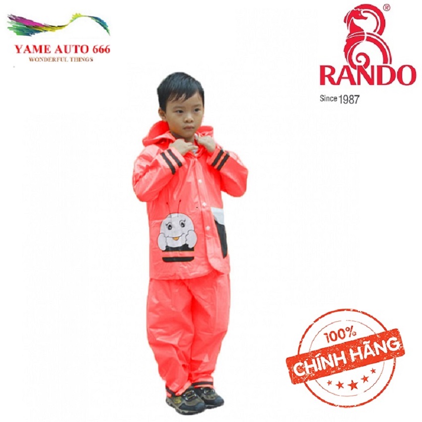 [HCM][ TIỆN DỤNG] Rando Bộ quần áo đi mưa trẻ em ong mật  Size 6 dành cho bé có chiều cao từ  150 -155 cm