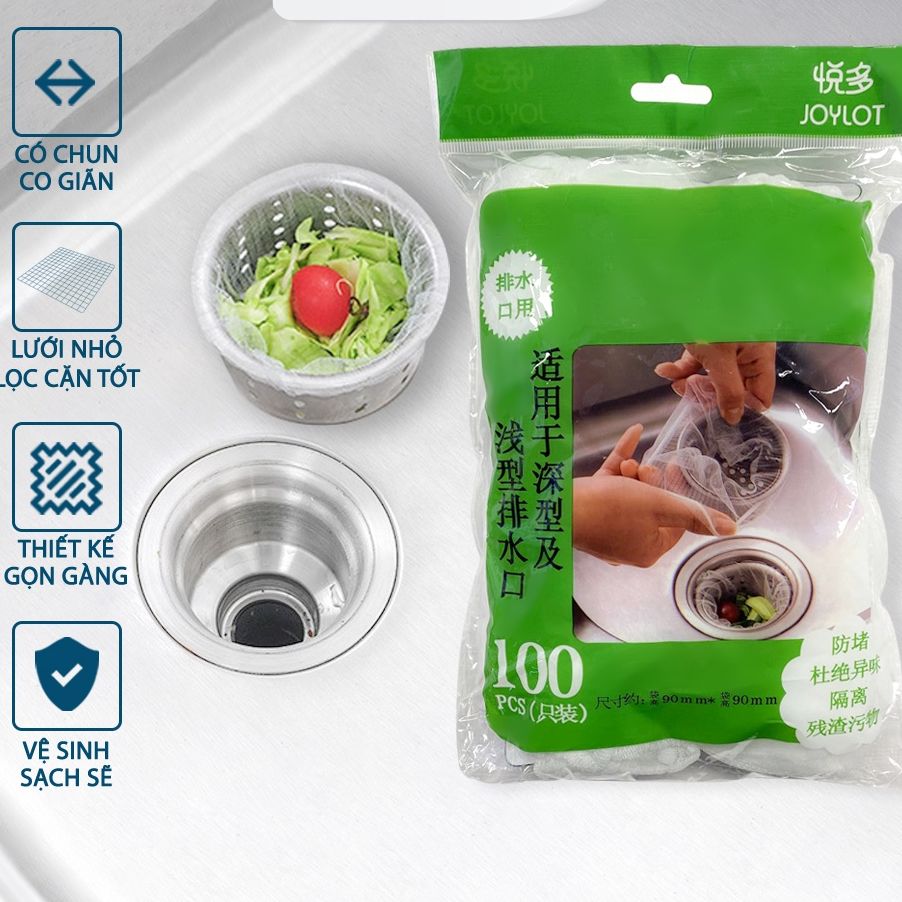 100 PCs sink trash filter bag