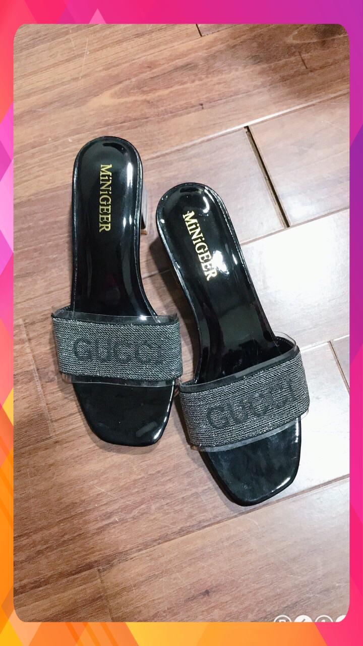 00320 Guốc nữ thời trang sz35-38 màu bạc