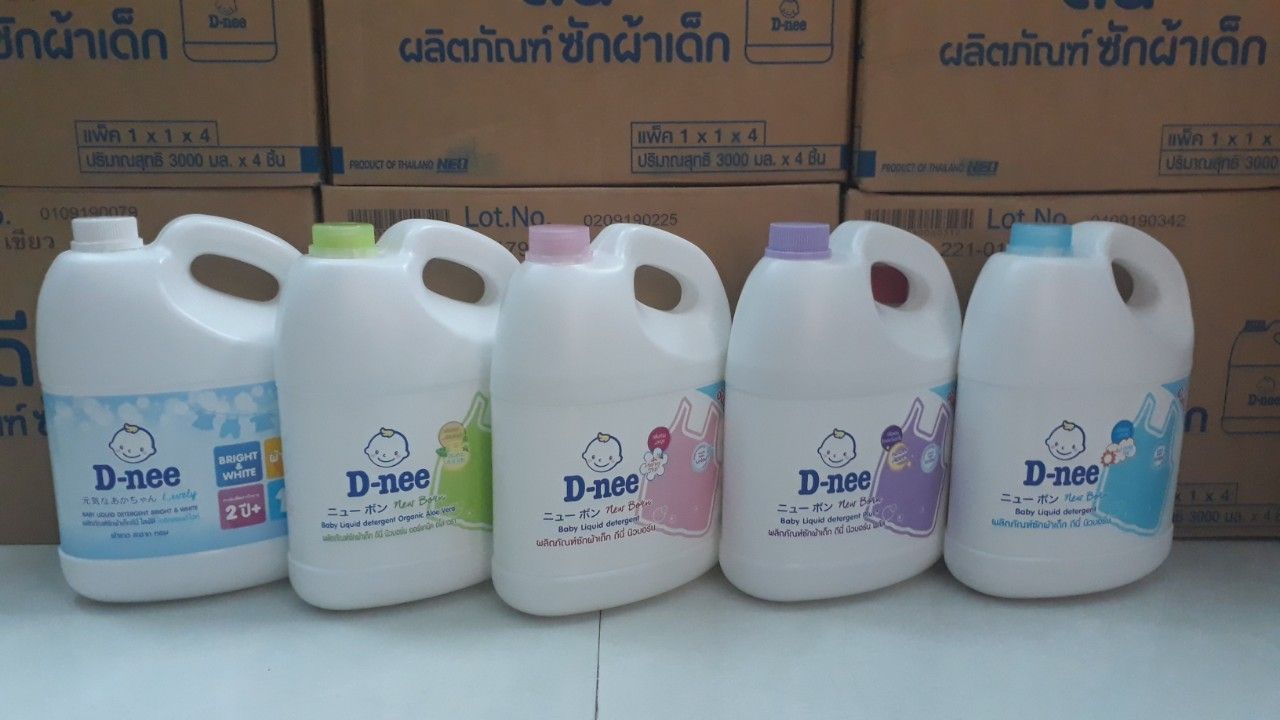 [HCM]NƯỚC GIẶT XẢ D NEE 3000ML THÁI LAN (MÀU TRẮNG)