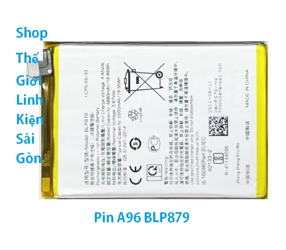 Pin Điện Thoại Oppo A96 BLP879